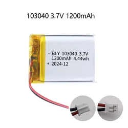 Rechargeable Battery High Capacity 103040 3.7V 1200mAh Polymer Lithium Battery For PS4,Cameras, GPS Navigator,Bluetooth Speakers