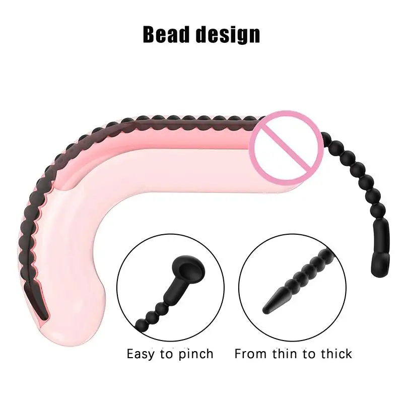 For Men Soft Silicone Urethral Dilator Horse Eye Stick Penis Rod 7 Sizes Male Masturbation Blockage Stimulator Catheter Sex Toys view 6