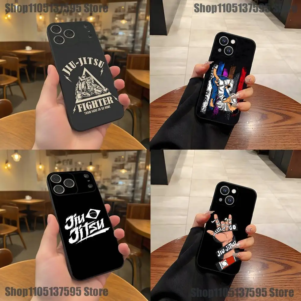 

BJJ Brazilian Jiu Jitsu Phone Case For iPhone 17,16,15,14,13,12,11,Pro,XS,Max,XR,Plus,E,SE4,Mini Black Soft Cover