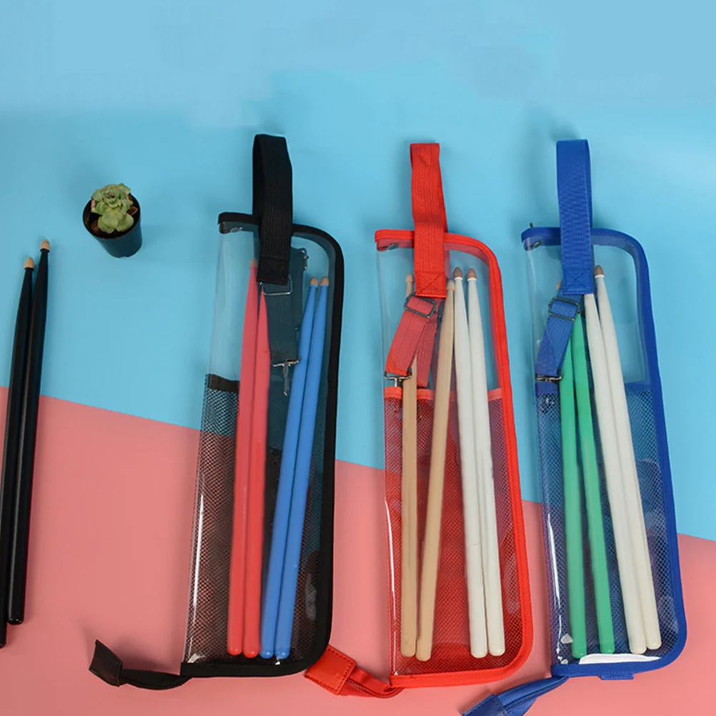 

Waterproof Pvc Bag Storage Pouch Portable Drumstick Holder Durable Drumstick Container For Practice Room Performance Percussion
