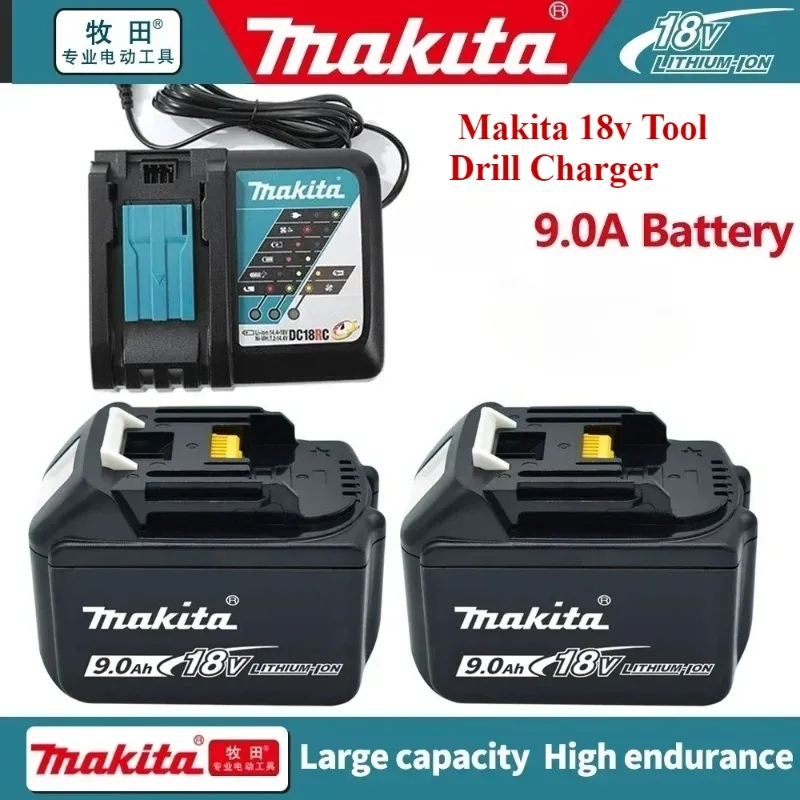 

Makita 9.0Ah Battery BL 1890BL 1850BL 1860BL 1860BL 1830BL 1815BL 1840LXT 400 For Makita 18v Tool Drill Charger.