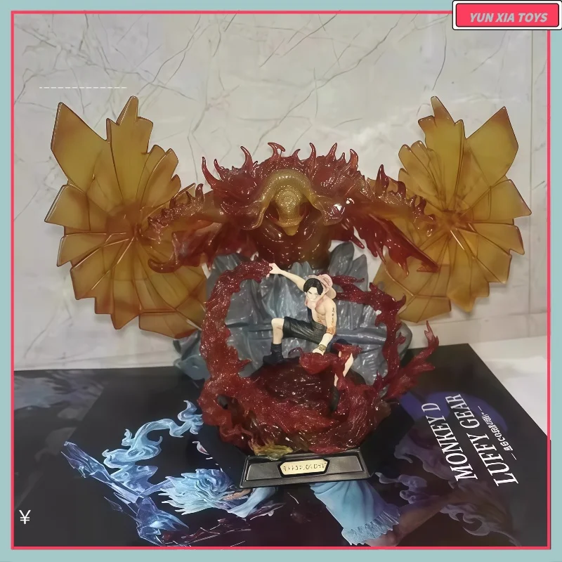 

Новая предпродажа, 20 см, цельная фигурка, белая борода, Portgas D Ace Gk, модная аниме-кукла ручной работы, статуя, украшение, модель, игрушка в подарок