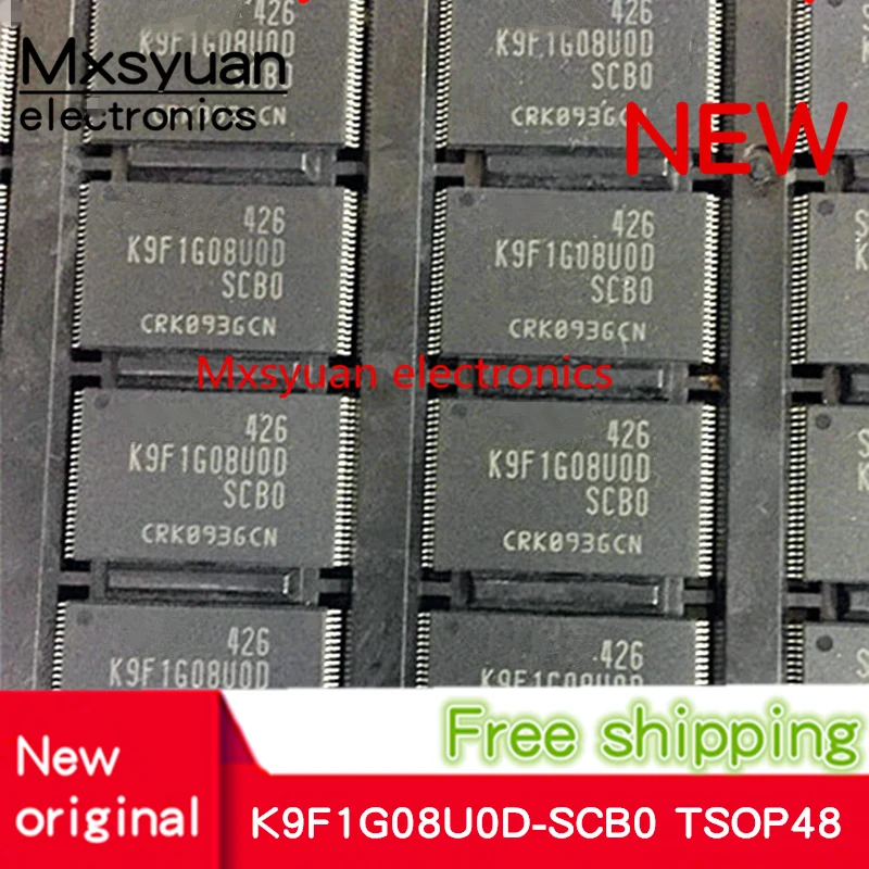 5PCS~50PCS/lot K9F1G08U0D-SCB0 K9F1G08UOD-SCBO K9F1G08U0D K9F1G08UOD SCBO TSOP48 New original 1Gb NAND Flash