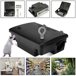 Professional Home  Mouse Rodent Bait Block Trap Station Box Case with Key  Mouse Rodent Durable Practical Mouse Trap