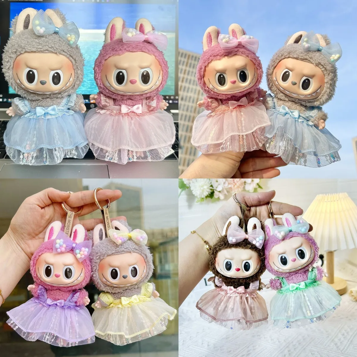 

Cute Skirts for 17cm Labubu Idol Dolls Clothes Kawaii No Doll Accessories Korea Kpop Exo Clothing Hoodie Plush Doll'S Clothes