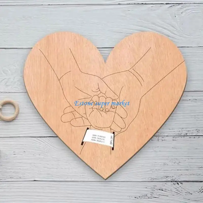 090B Natural Baby Birth Handcrafted Newborns Announcement Photo Props