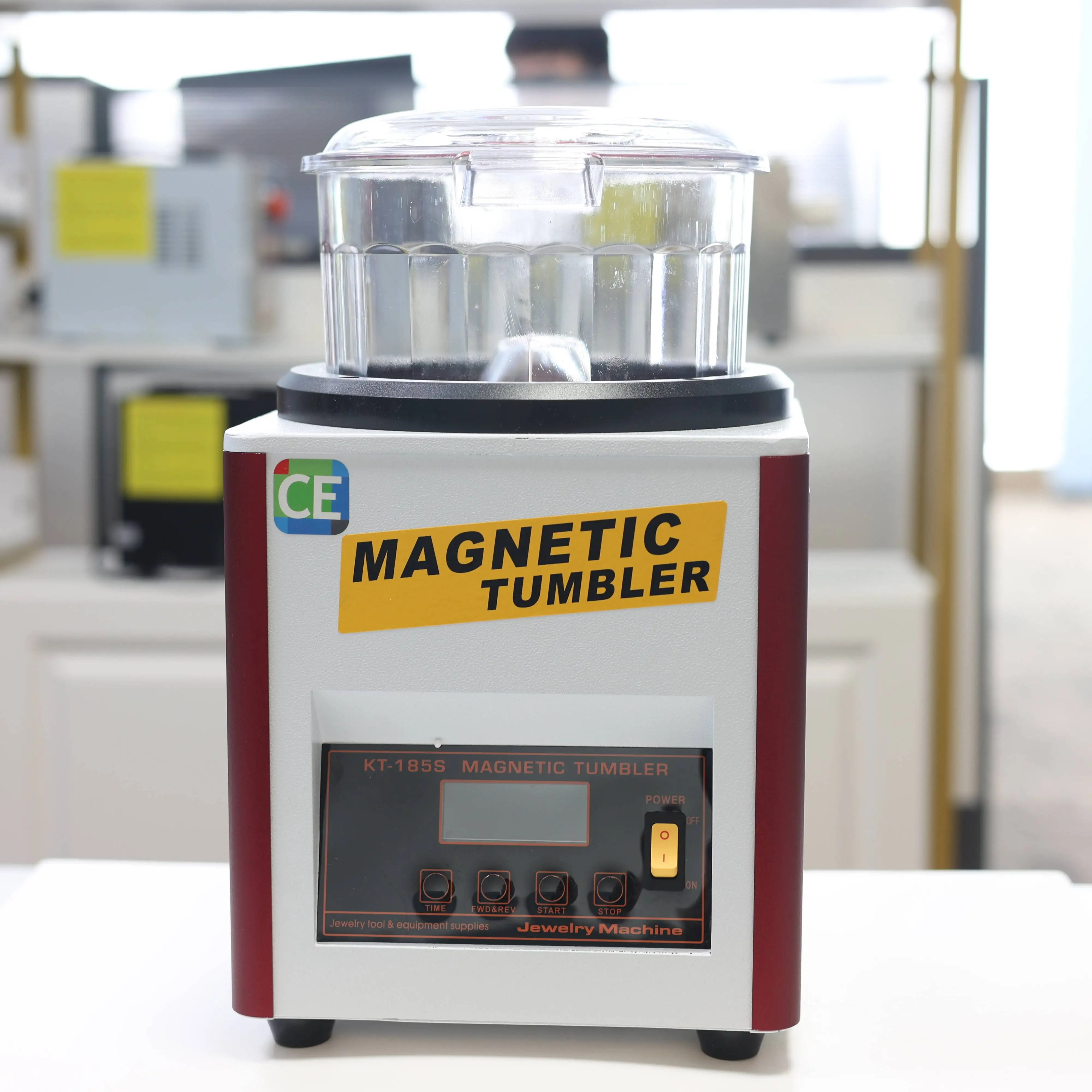 

Magnetic Tumbler Polishing MachineKT185 KT-185S Mini Magnetic Jewelry Polisher Tumbler Jewelry Tools