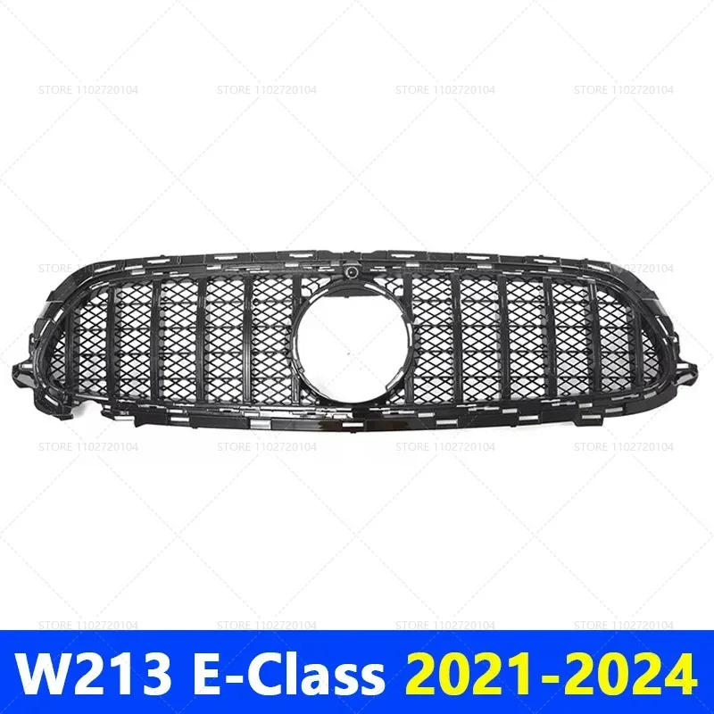 

for 2016-2020 2021-2024 W213 E-Class Mercedes Benz E200 E300 E350 E350e E450 E53 AMG Front Grille Bumper Intake Hood Mesh Grid