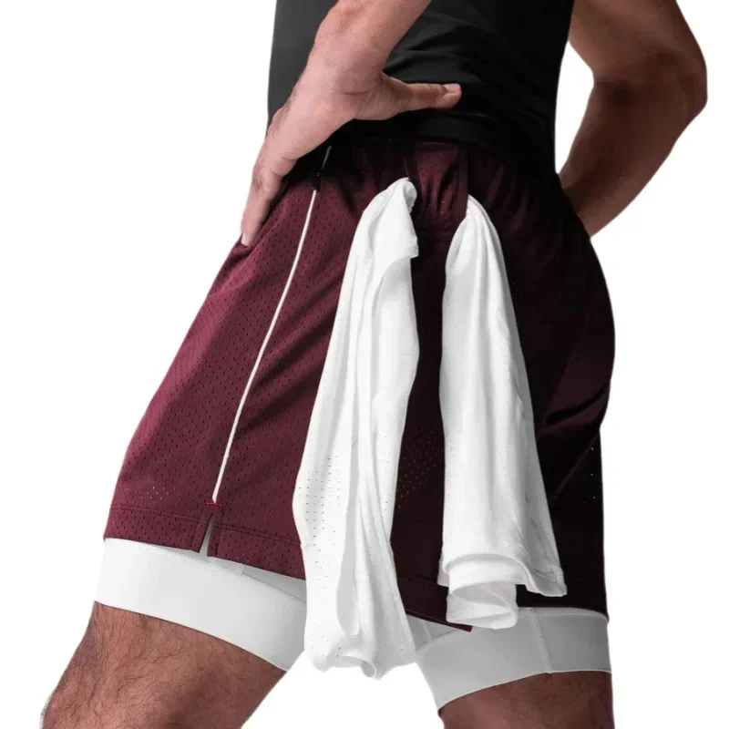 

Men Casual Fitness Shorts Man Breathable Sport Basketball Shorts Quick Dry Gym Beach Shorts Training Running Shorts Man Clothing