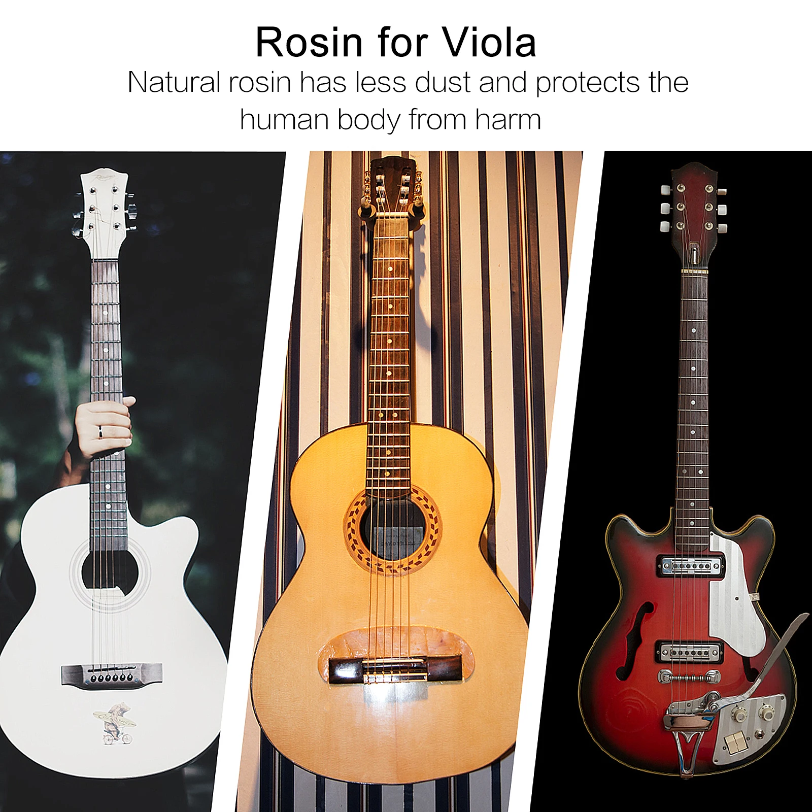 

1 Pack Natural Rosin For Violin Viola Cello Bow String Instrument Accessories Eco-Friendly Durable With Wooden Box Gift