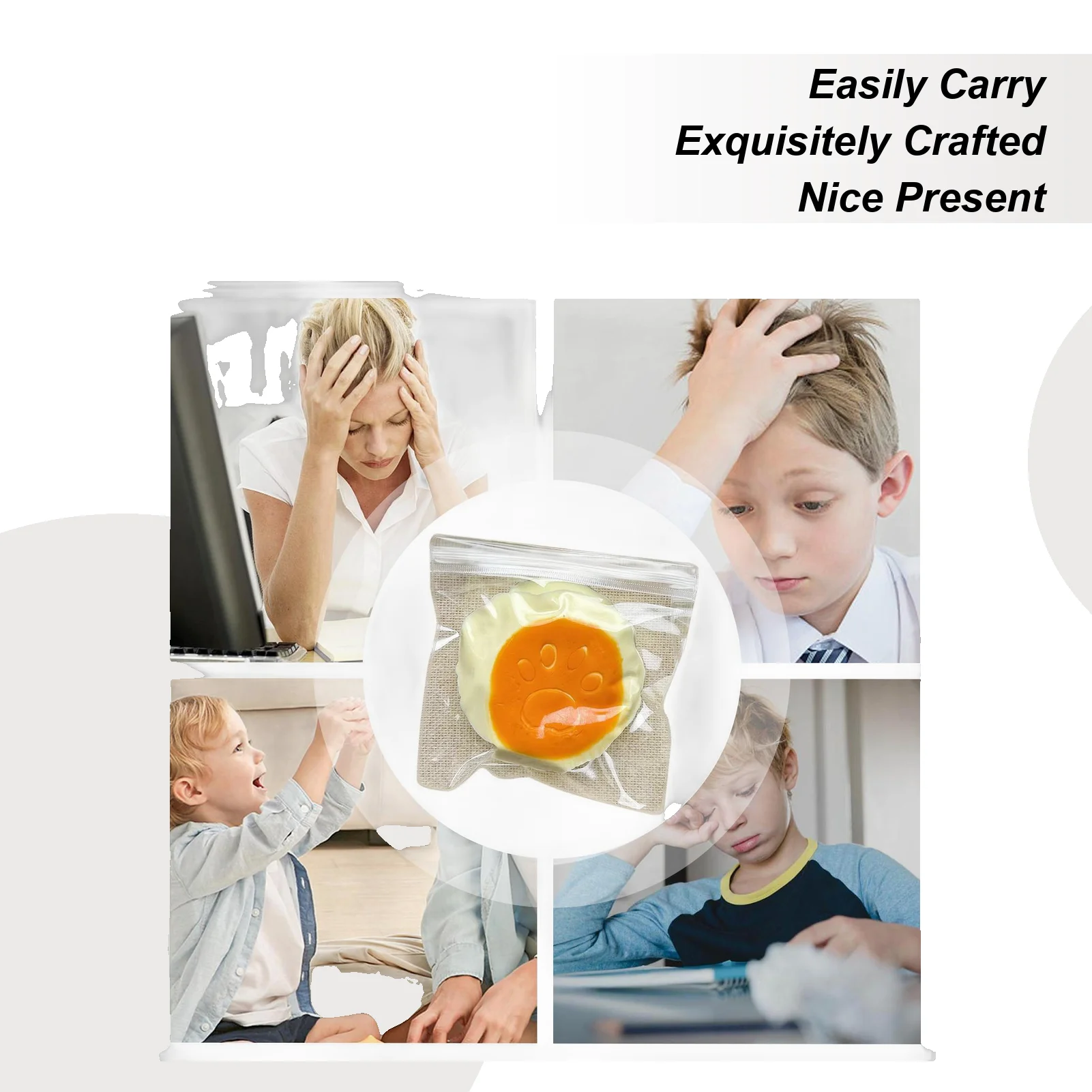 

Сенсорная игрушка-антистресс Taba Squishy в форме хлеба для детей и взрослых, для снятия тревоги и расслабления, подарок