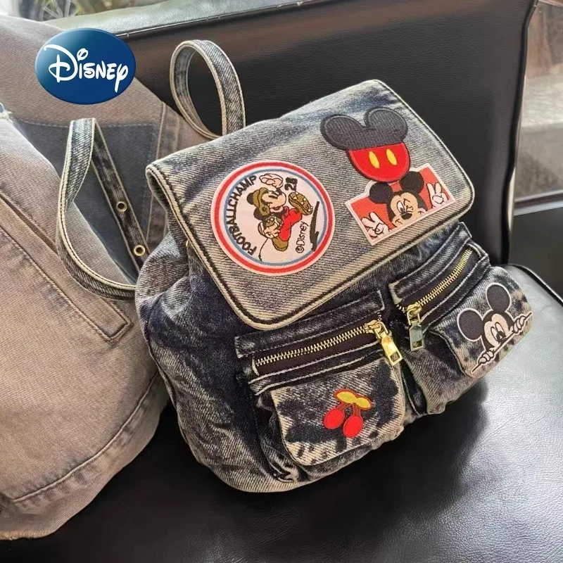 

Disney Mickey New Fashion Backpack Cartoon Cute Women's Backpack Large Capacity Leisure Luxury Women's Backpack High Quality