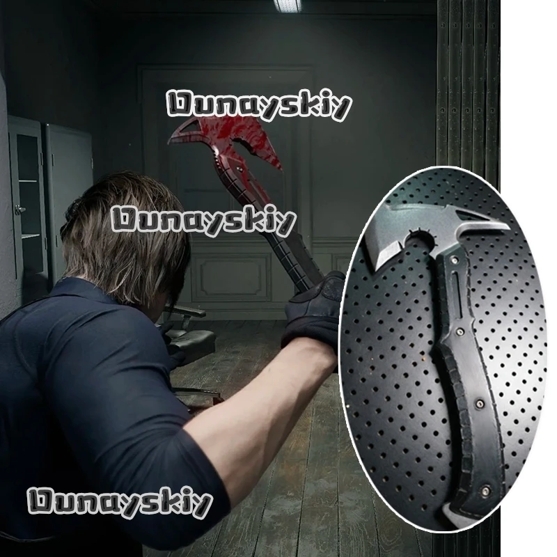 

aBNNS*@aBc01 Resident 9 Anime Leon Cosplay Costume Game Cosplay Props 3D Printing Plastic Hatchet Halloween Carnival Party Props