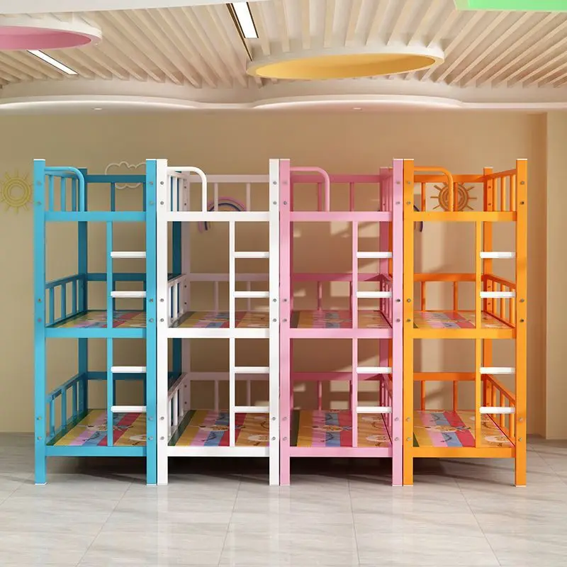 Primary school students lunch care bed iron frame small dining table
