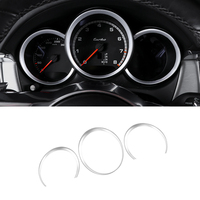 ABS Car dashboard Trim Ring Cover Carbon Fiber Style Accessories For Porsche Macan Boxster 718 Cayman