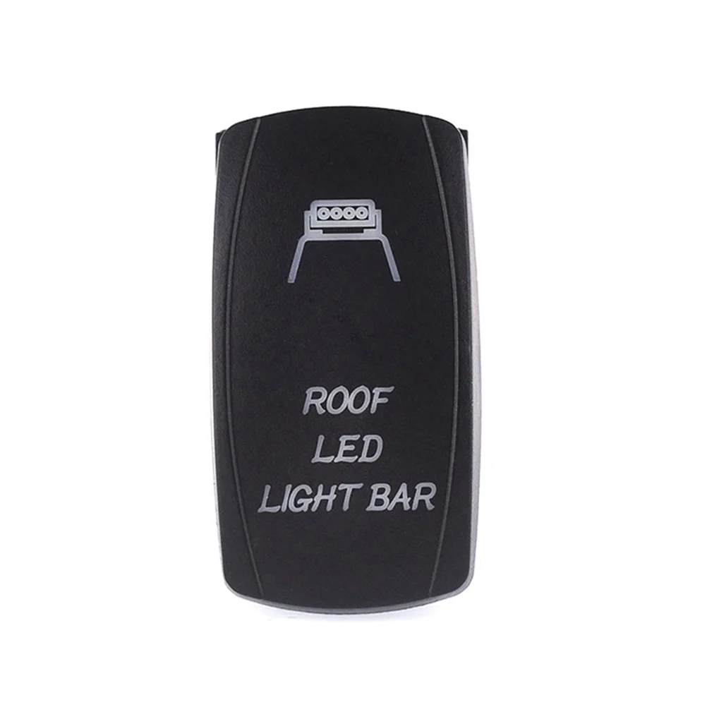 

Rocker Switch 12V 24V Universal Car Boat Waterproof Toggle Switch For Led Roof Light Lamp Fog Lamp With Indicator