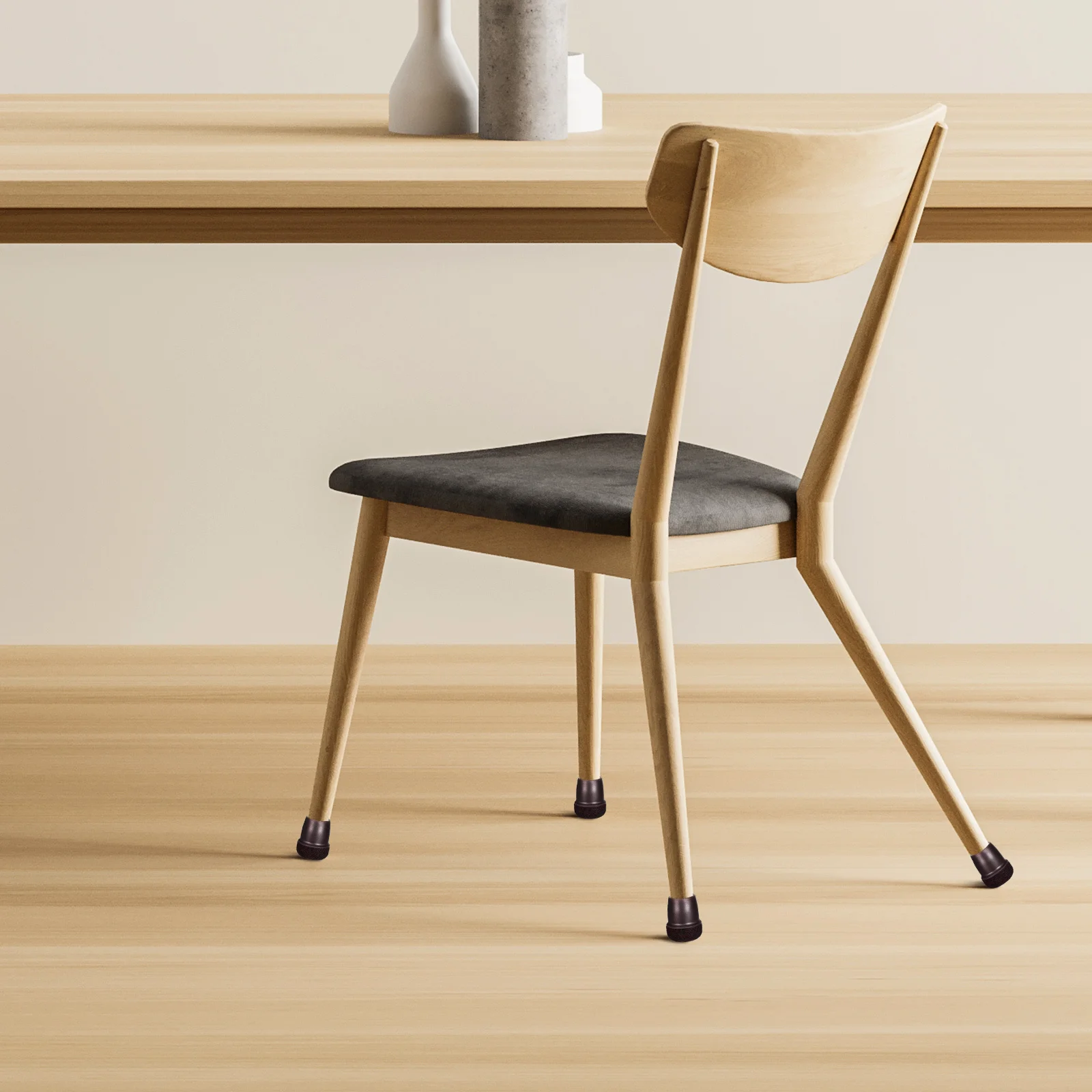 16 قطعة حافظات أرضية الكرسي منصات أقدام الأثاث المستديرة للأرضيات الصلبة قبعات الإنزلاق المطاطية المتينة أغطية أرجل الكرسي المتزلجون