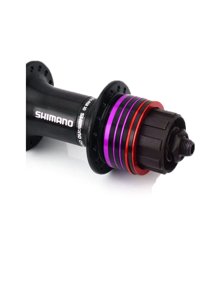 AliExpress NONE Flywheel Gasket Bicycle Mountain Bike Bottom Bracket Shim 1/1.5/2/2.5/3mm Adjust Spacer Bike Cassette Gasket BB Washer