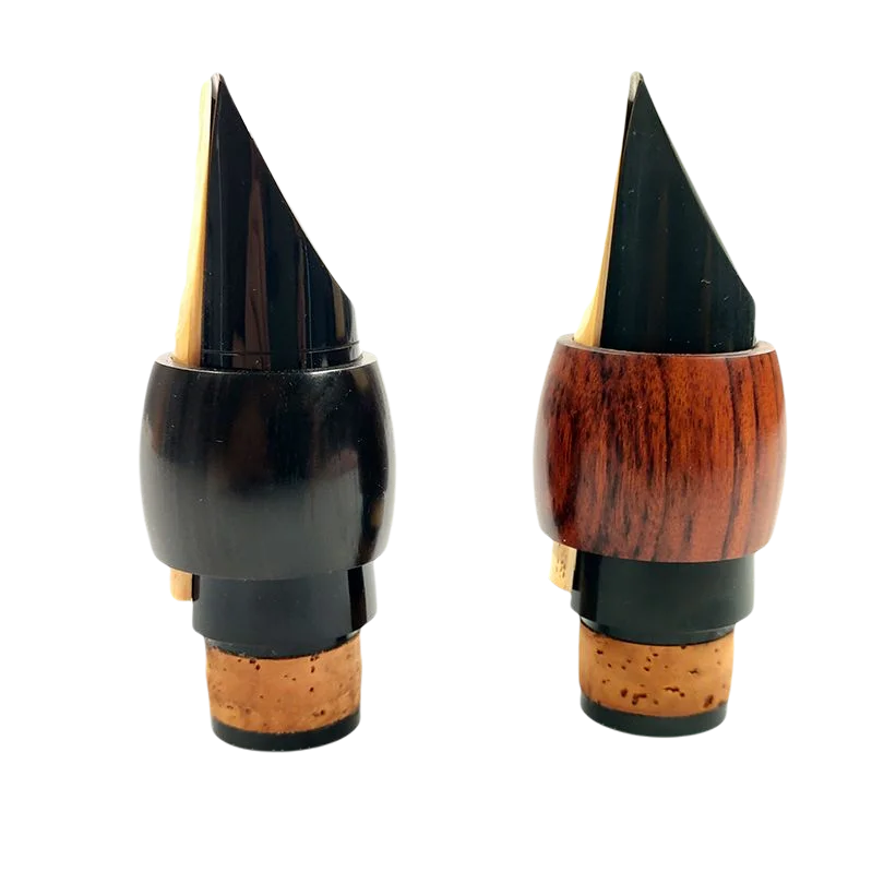 Klarinetten-Mundstückklemme aus Ebenholz/Grenadill/Rohrholz, Altsaxophon-Blattclip – Detail 3