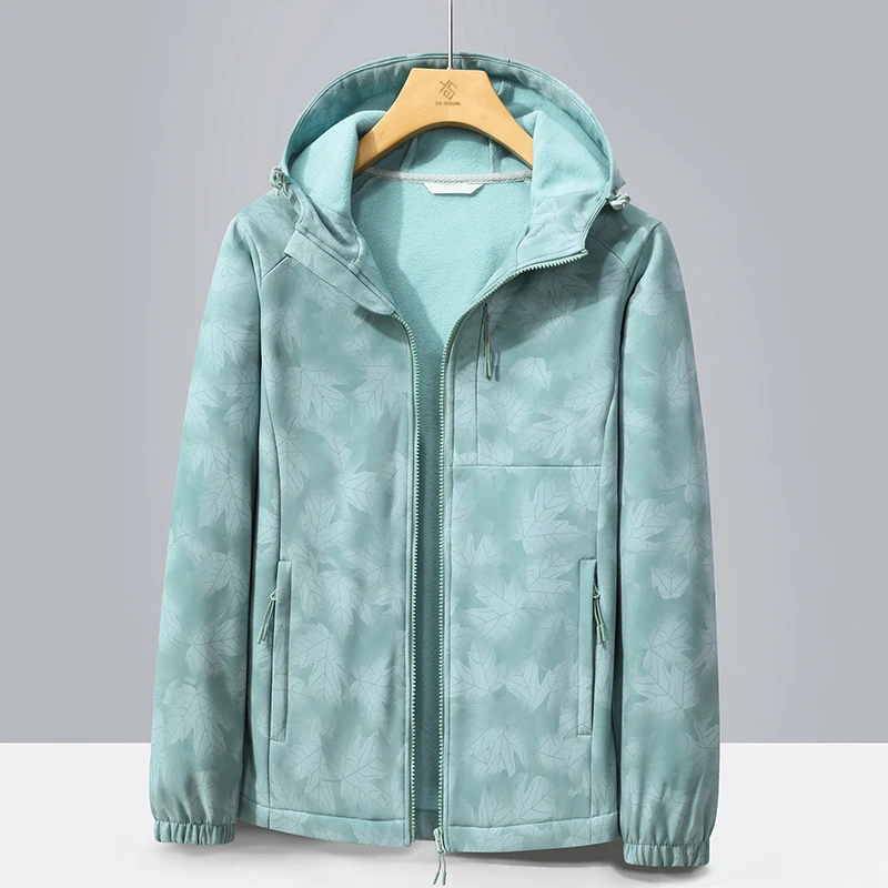 Giacca da pesca casual in pile caldo e resistente al freddo Giacca calda da coppia impermeabile e traspirante alla moda