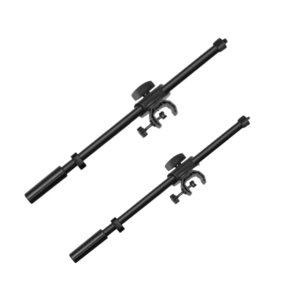 Suporte de microfone ajustável tripé suporte de vídeo ao vivo BoomArm 45cm com rosca de 1/4 3/8 polegadas suporte de microfone