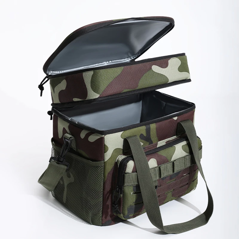 Tactical Thermal Cooler Bag Outdoor Insulated Lunch Box Work Leakproof Insulated Durable Lunch Bag for Men Meal Camping Picni