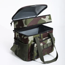 Tactical Thermal Cooler Bag Outdoor Insulated Lunch Box Work Leakproof Insulated Durable Lunch Bag for Men Meal Camping Picni