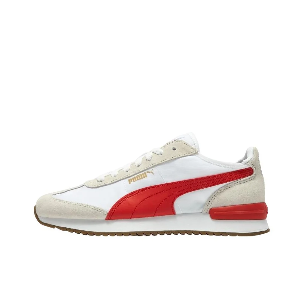 PUMA R78 Casual Shoes Unisex Low Top White/Red 392901-05
