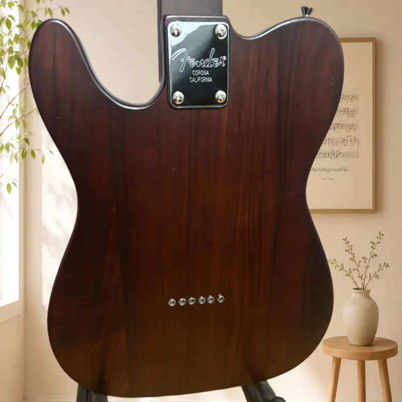 Walnut Brown Matte Finish Vintage TLE Solid Wood Body Single Coil Pickups Electric Guitar Free Shippping