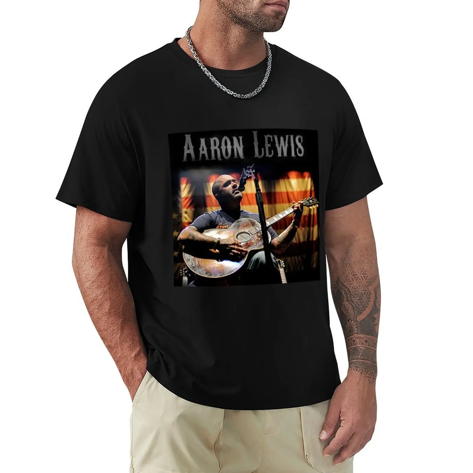 

Aaron Lewis Singer Music T-Shirt anime clothes Louboutins customizeds customs design your own t shirt men