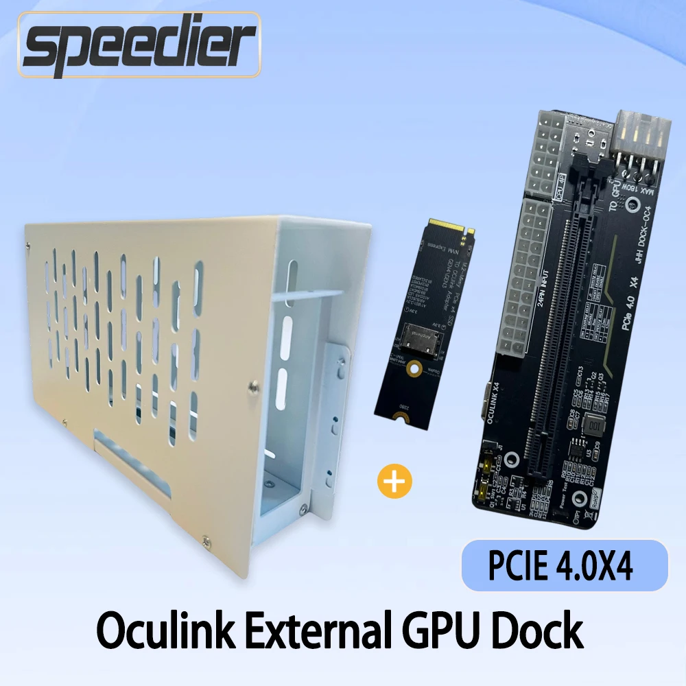 

Oculink Внешняя графическая док-станция PCIe 4.0 x4 GEN4 Портативная консоль GDP для ноутбука Внешняя док-станция, адаптер кронштейна из акрила и металла