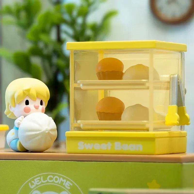 

POP MART Sweet Bean 24-часовой круглосуточный магазин Mystery Box Подлинная глухая коробка Guess Bag Орнамент Фигурки Домашний декор Настольная кукла