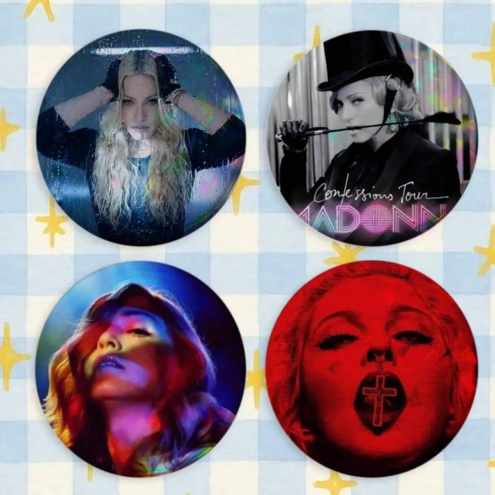 Madonna Confessions I Feel So Free Brooches Cartoon Badge Pins Backpack Hat Accessories Friend Gift
