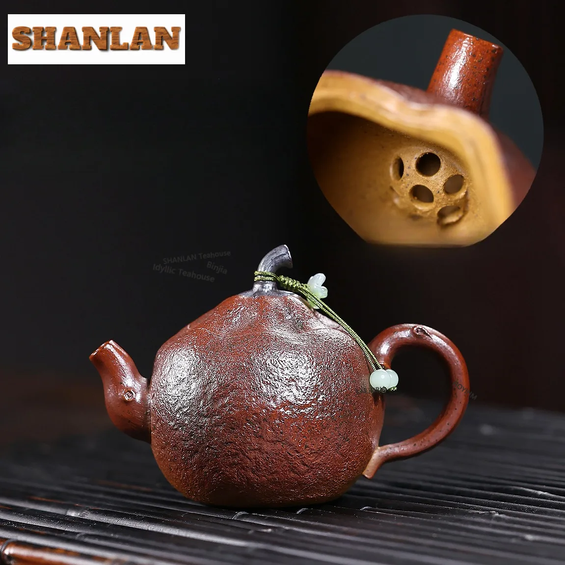 140ml Authentic Yixing Purple Clay Teapots Handmade Persimmon Pot Raw Ore Section Mud Kettle With Infuser Zisha Teaset Tableware
