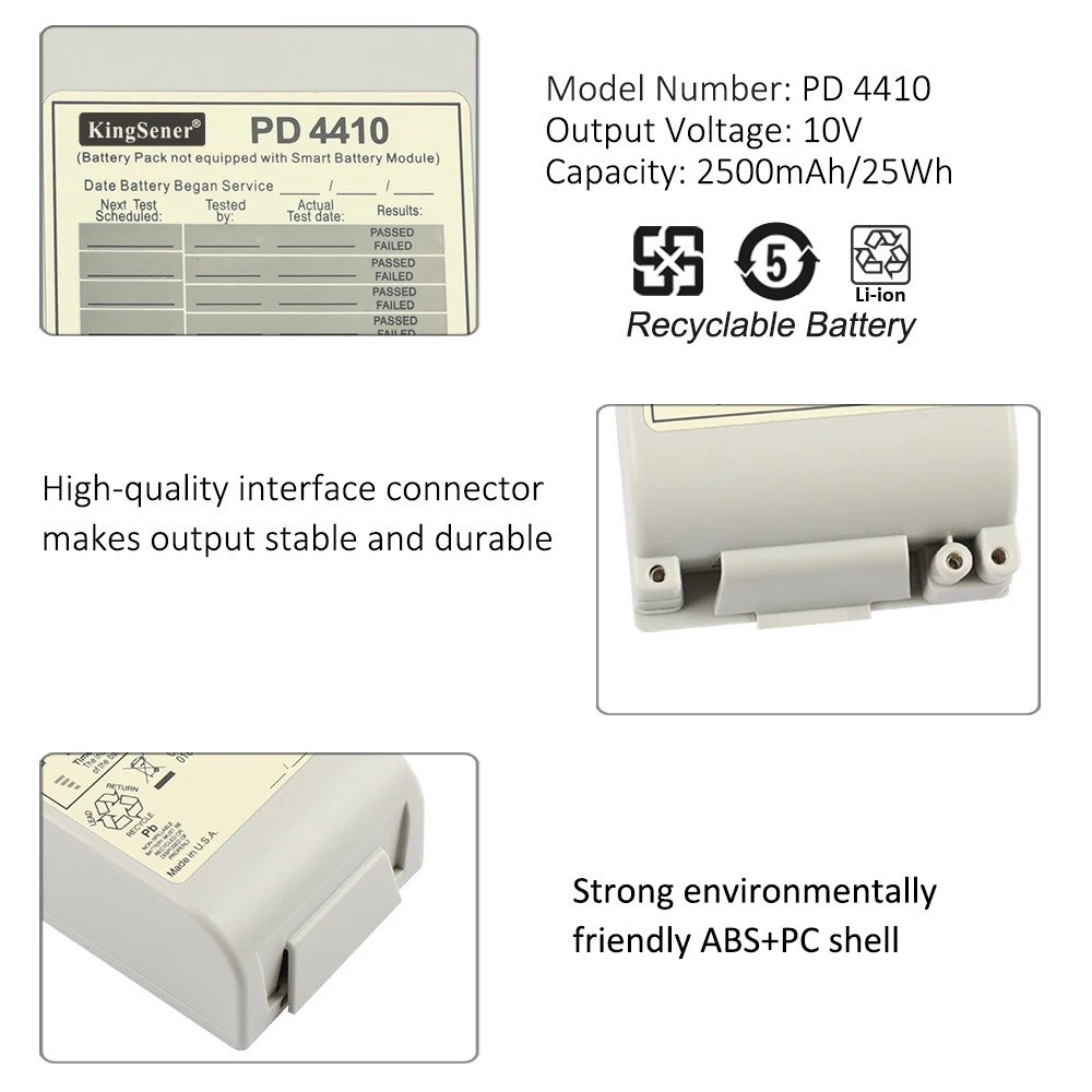 Imagem -05 - Bateria do Desfibrilador de Substituição Kingsener para a Série Zoll m 10.8v 2500mah 80000299-01 Pd1400 Pd1600 Pd1700 Pd2000 Pd4410