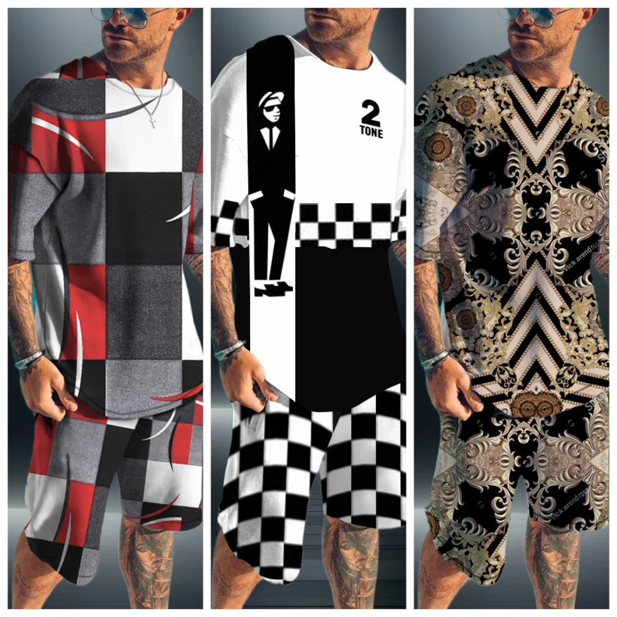 

2025 Summer Men's and Women's Suits Casual Fashion Loose Comfort Loose Breathable Stripes K Big Brand Luxury Trend Printing
