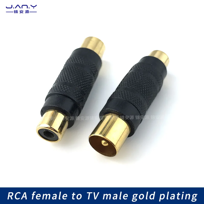 RCA female convert TV cable TV male Gold plated Lotus AV female head convert antenna 9.5 male head audio video convert head