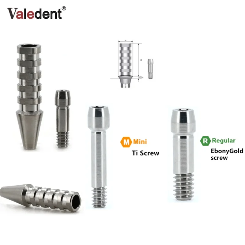 

10pcs Dental Implantation support screw Bridge screw titanium alloy base screw suitable for #Dentium# multi-unit screw