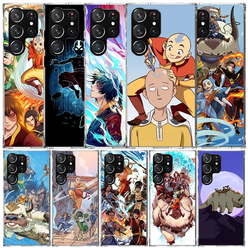 Anime Avatar The Last Airbender Phone Case For Samsung Galaxy S22 S23 S24 Ultra S21 S20 FE S10 Plus S10E S9 S8 + S7 Edge Soft TP