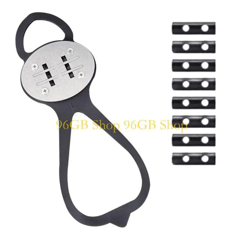 

96GB Motorcycle Shoe Cover Silicone & Metal Protective Gear Skateboarding Not Slip Shoe Cover for Enhances Grip & Durability