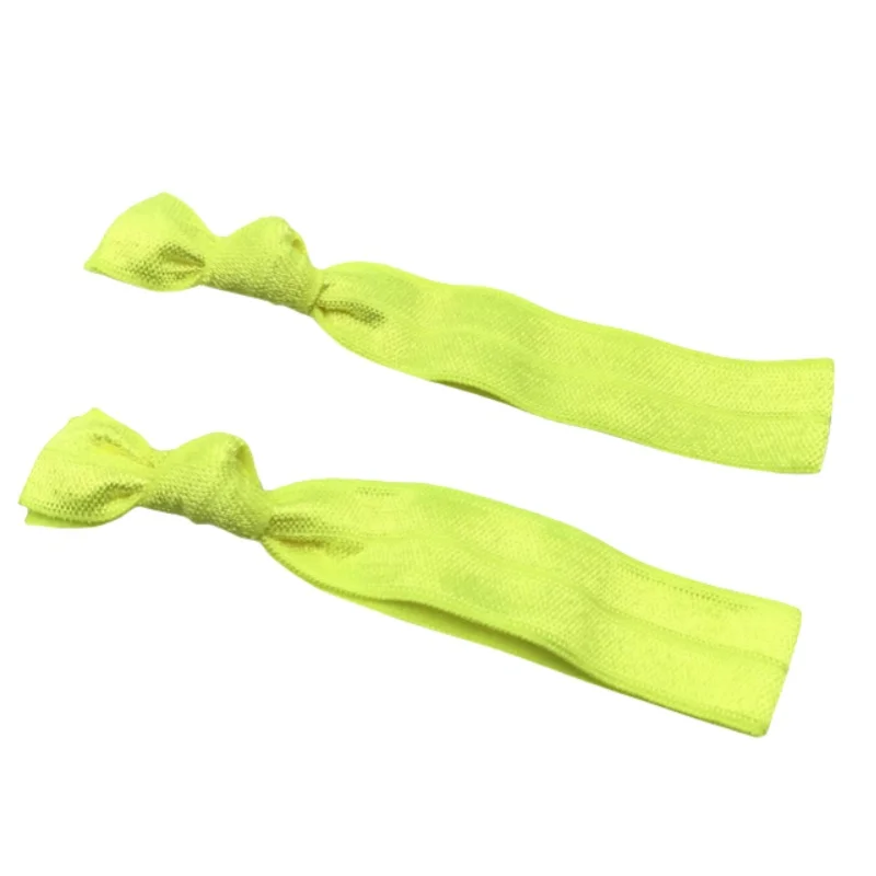 50 Stück/200 Stück einfarbiges glänzendes Haargummi-Armband, umklappbares elastisches geknotetes Haarband, Pferdeschwanz-Halter, Armband, Haar-Accessoires – Detail 9