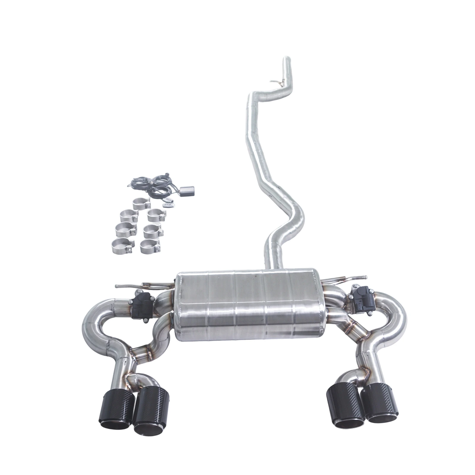 

Выхлоп GFC/для 2013-2016 BMW 328i 428i 2.0T f30 Catback, клапан из нержавеющей стали, выхлопная система, соответствующая заднюю губу M3