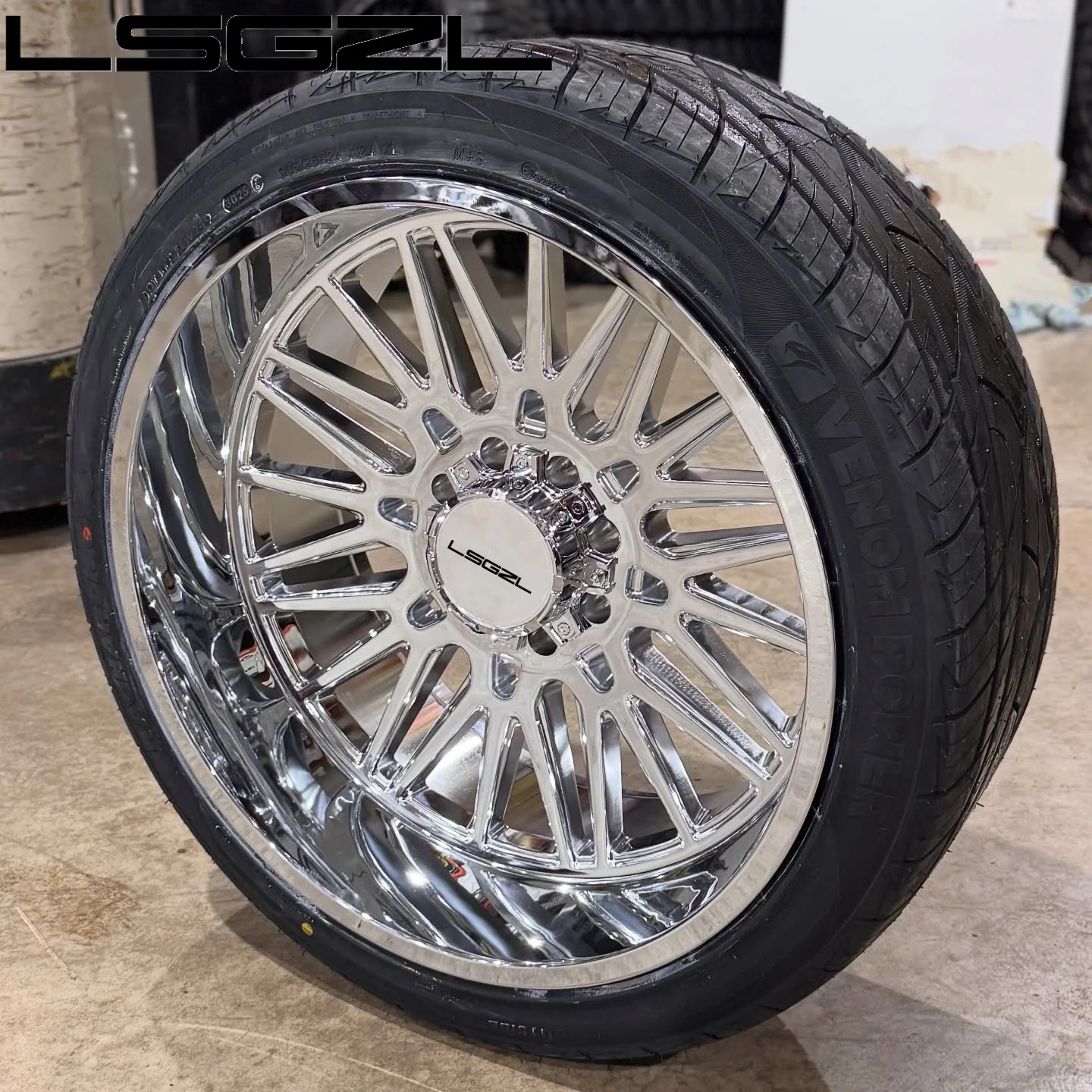 Custom 8x170 8x180 Forged Wheels 24x10 26x12 26x14 20x10 24x12 24x14 26x16 Deep Concave Polish Forged Super Single Truck Wheels