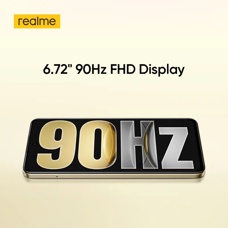 [النسخة الروسية] هاتف ذكي ريلمي C75 NFC مع معالج Helio G92 Max، شاحن 45 وات، شاشة 6.72 بوصة بمعدل تحديث 90 هرتز، كاميرا 50 ميجابكسل، بطارية 5828 مللي أمبير في الساعة - 5