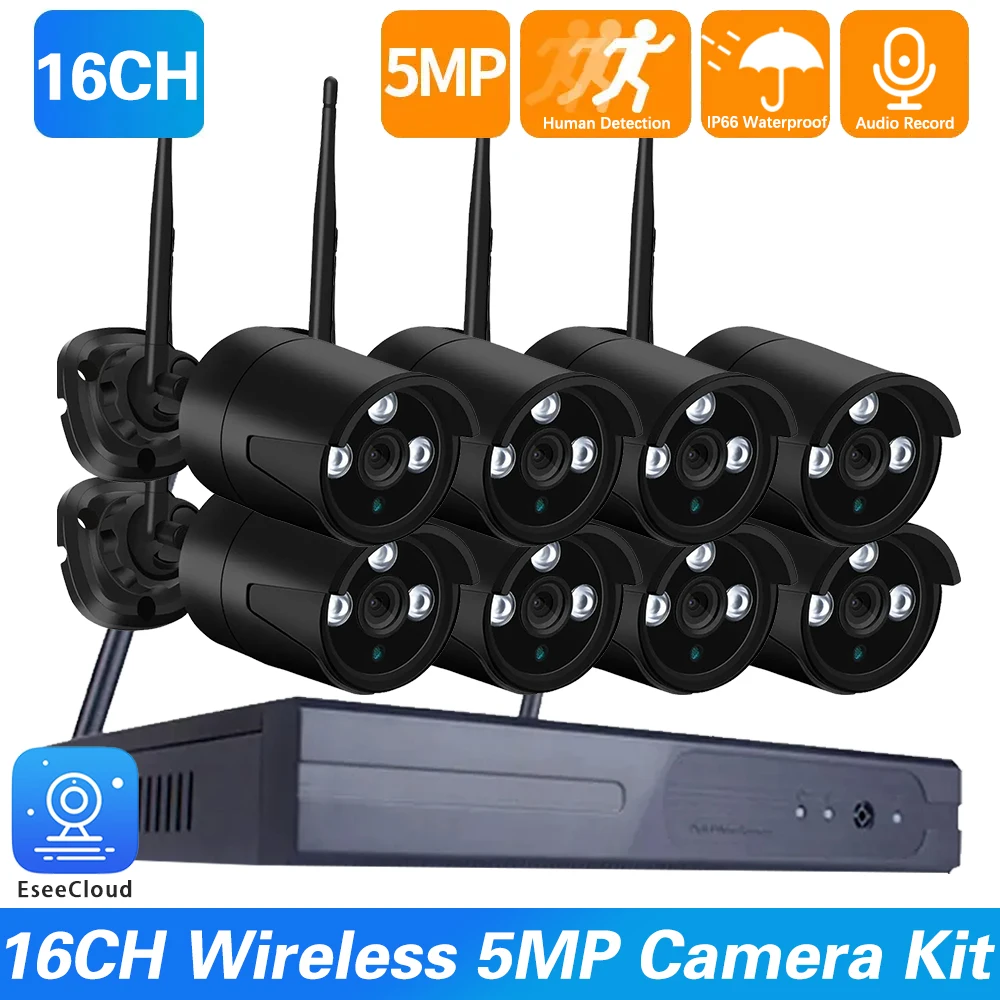 16CH Nvr 5MP Black …