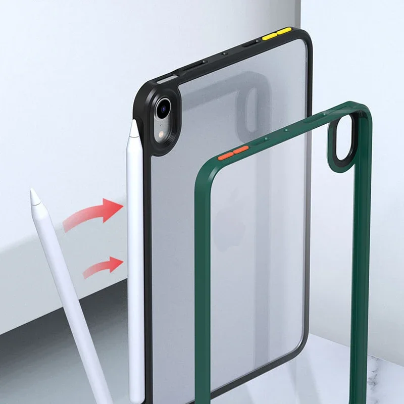2025 New For iPad Air 4 5 Pro 10.2 10.9 11 12.9 13 MINI 6 7 8 9 10th 11th Generation Clear Transparent Case Sleeve Hard Cover