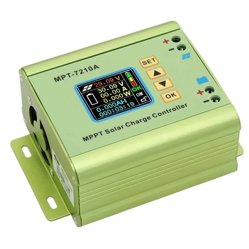 ABZDD MPT-7210A MPPT Solar Charge Controller 24V/36V/48V/60V/72V Solar Regulator Battery Charger Panel Boost Voltage Module