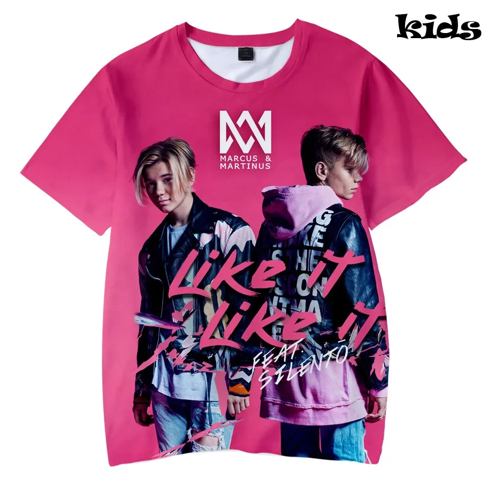 3D Marcus and Martinus Print T-shirt Fashion Men/women Short Sleeve Shirts Casual Hip Hop Streetwear Clothes Trendy Tops