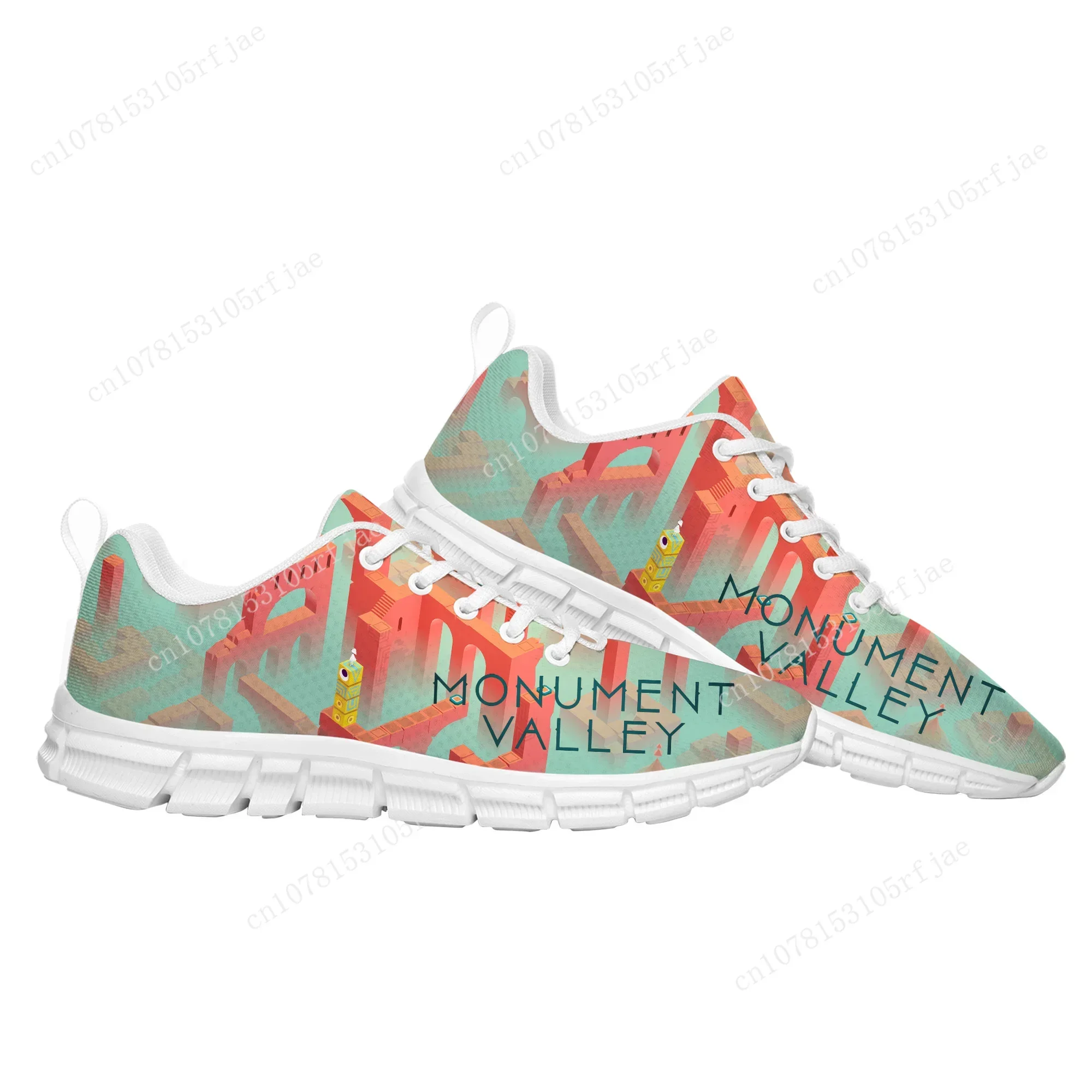 Monument Valley Sports Shoes Cartoon Game Mens Womens  Sneaker Tailor Made Couple Built Shoes