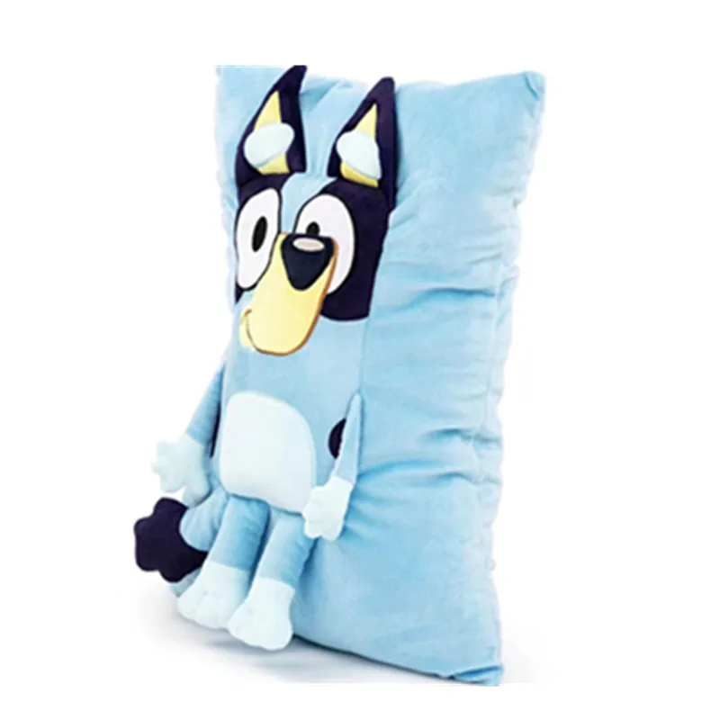 Oreiller en peluche de la famille Bluey, 38 cm, kawaii, anime, figurine de chien Bingo, jouets en peluche, animaux en peluche, jouet pour enfants, cadeaux de vacances